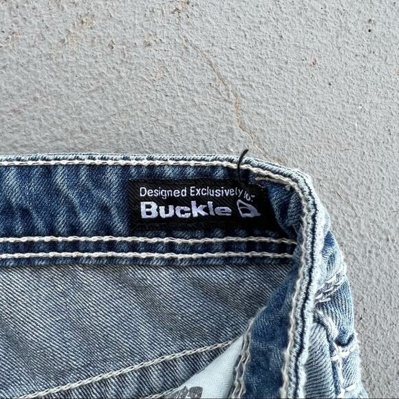 Salvage Anarchy Havoc Straight Slim Fit Jeans Distressed 27R - Picture 6 of 7